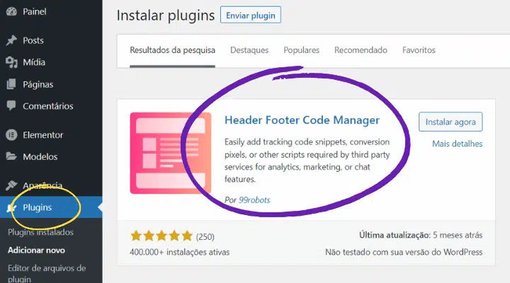 plugin header footer code manager