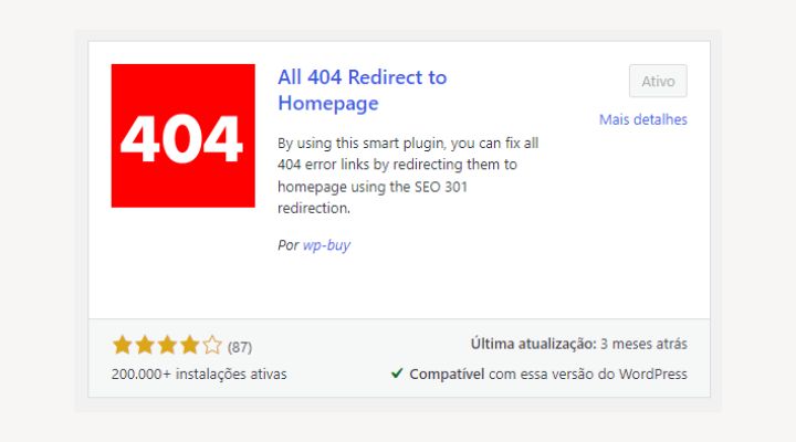 Plugin All 404 Redirect to Homepage