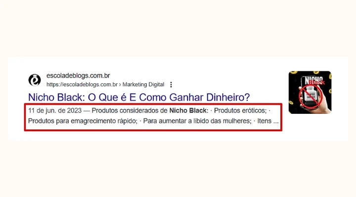 Meta descrição para Artigos de blog