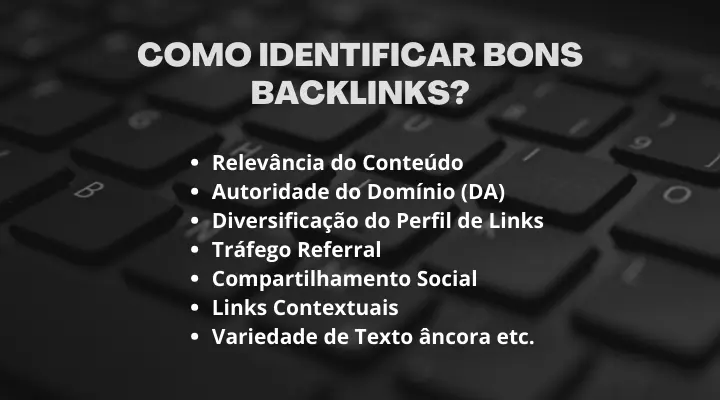 Como Identificar Bons backlinks?