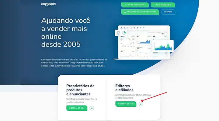 Registrar na Buygoods Afiliados